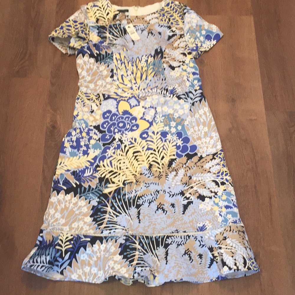Talbots Botanical Sheath Dress